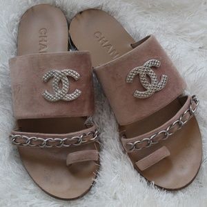 Blush Chanel Sandals Super Cute!